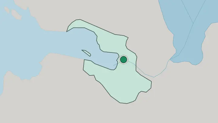 Map of Saint Petersburg in Russia