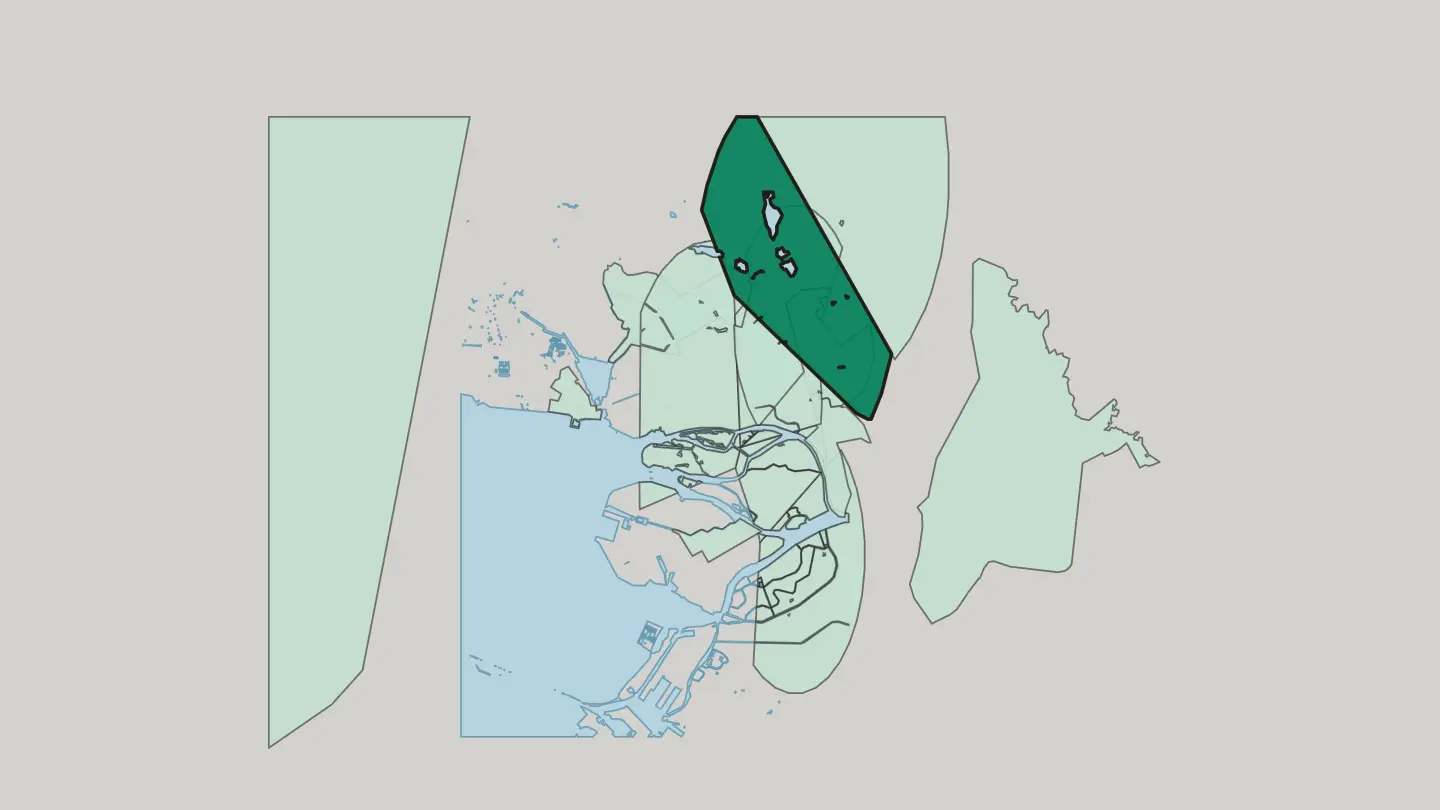 Map of Ozerki in Saint Petersburg