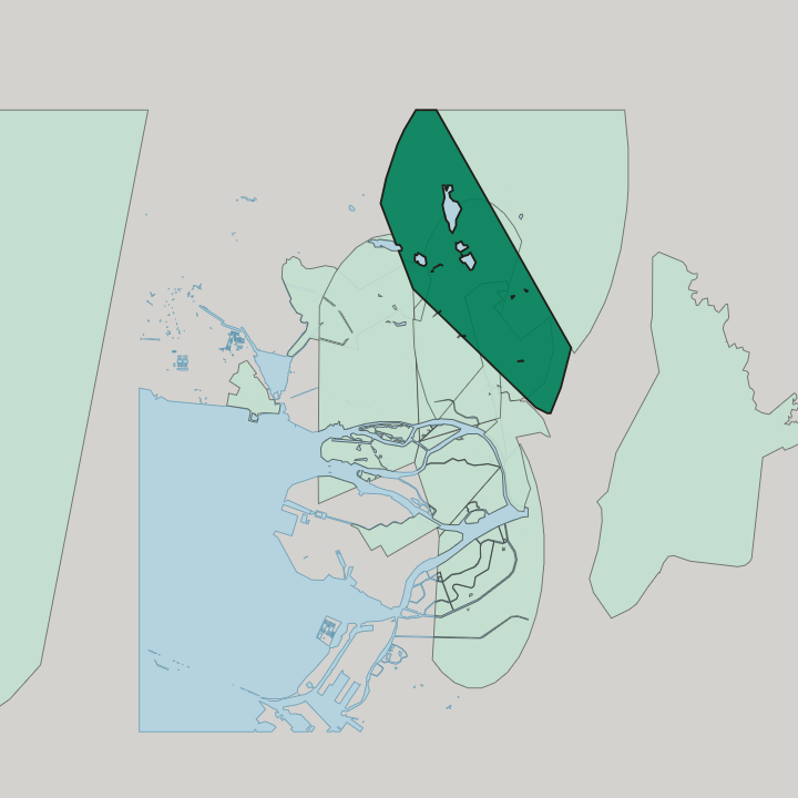 Map showing Ozerki — In Saint Petersburg