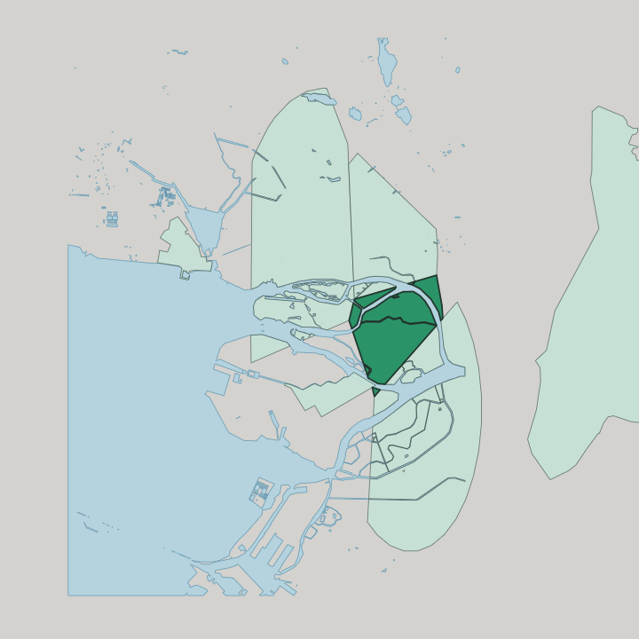 Map showing Petrogradka — In Saint Petersburg