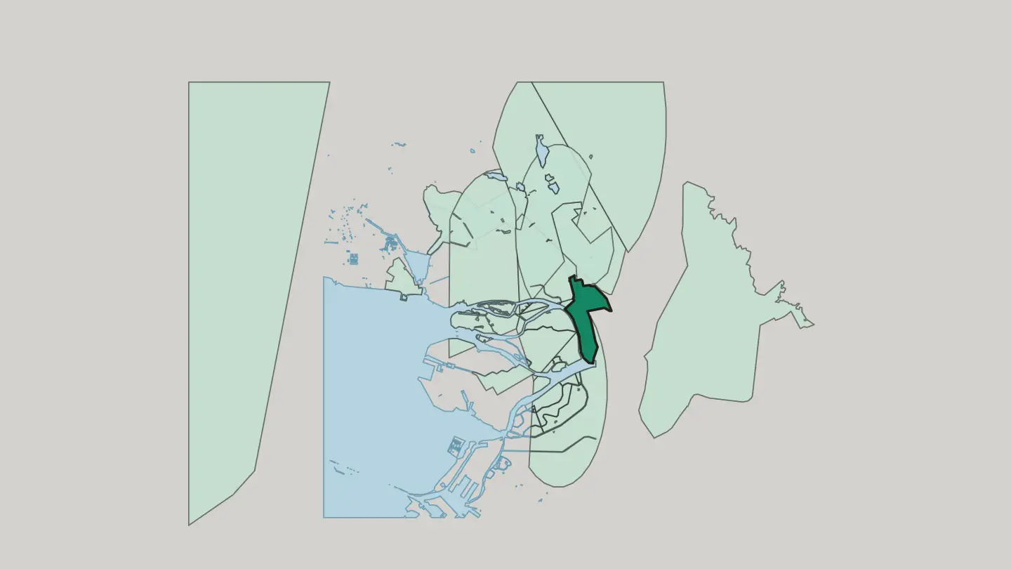 Map of Sampsonievskiy in Saint Petersburg