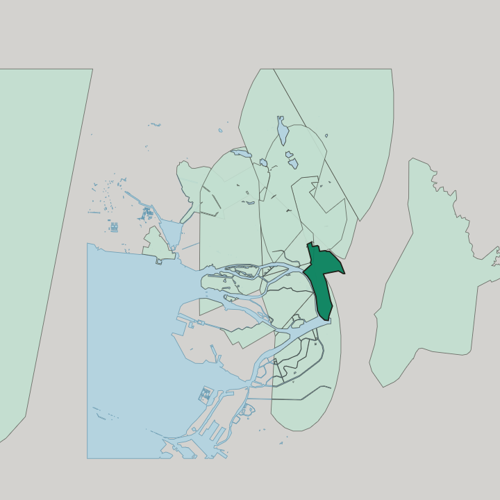 Map showing Sampsonievskiy — In Saint Petersburg