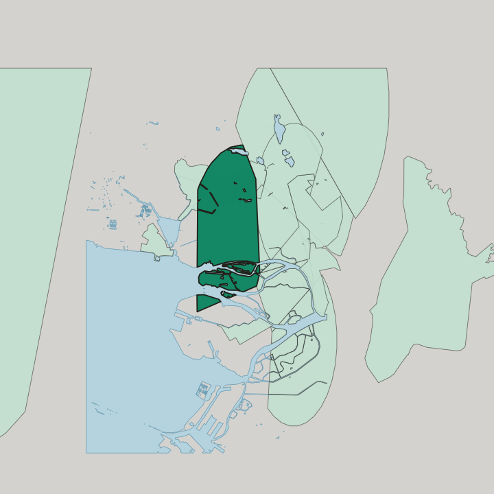 Map showing Staraya Derevnya — In Saint Petersburg