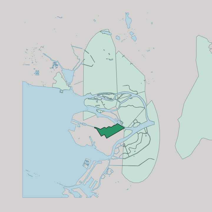 Map showing Vasyl'evsky Ostrov — In Saint Petersburg