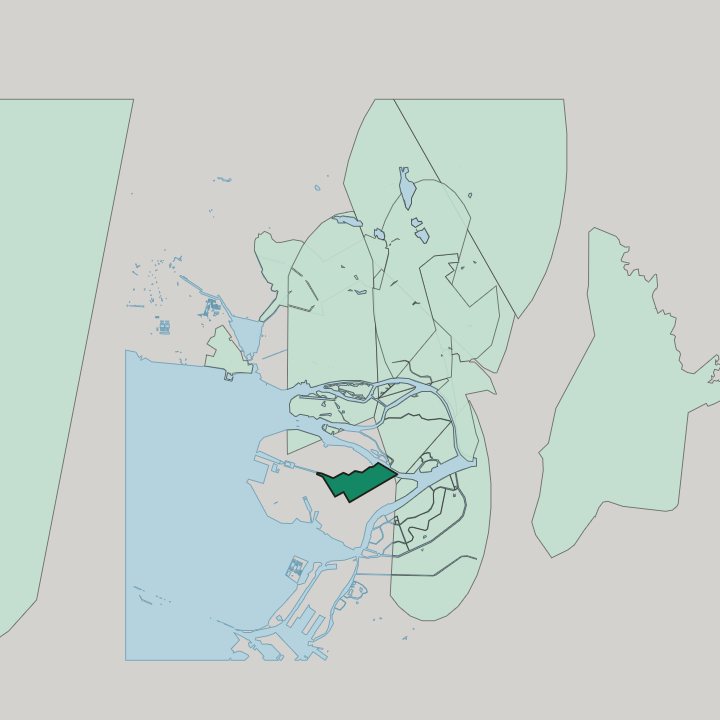 Map showing Vasyl'evsky Ostrov — In Saint Petersburg
