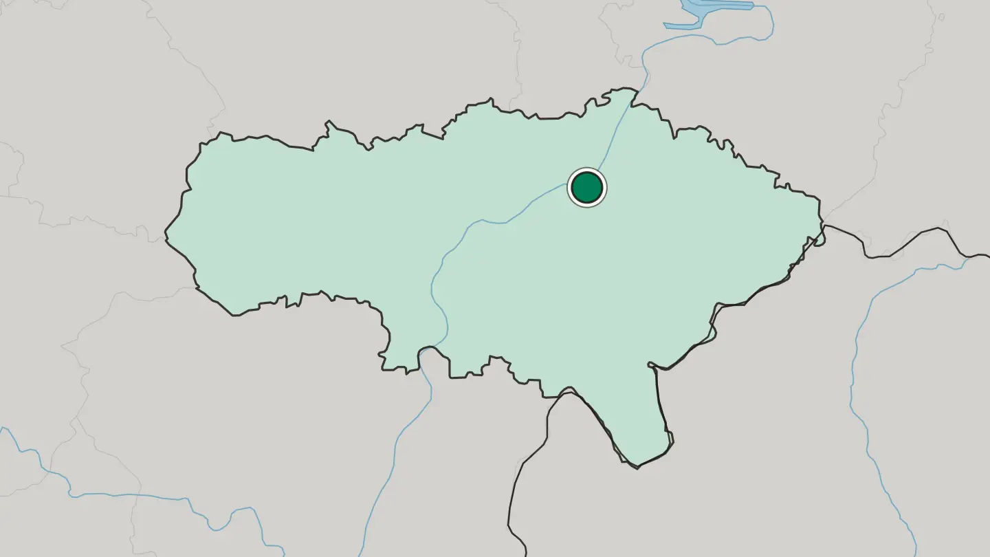 Map of Balakovo in Russia