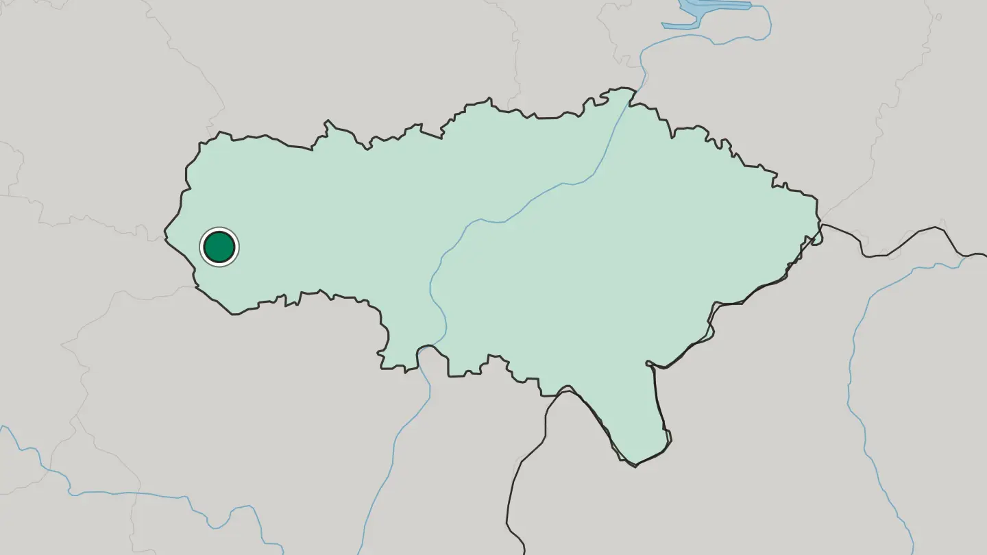 Map of Balashov in Russia