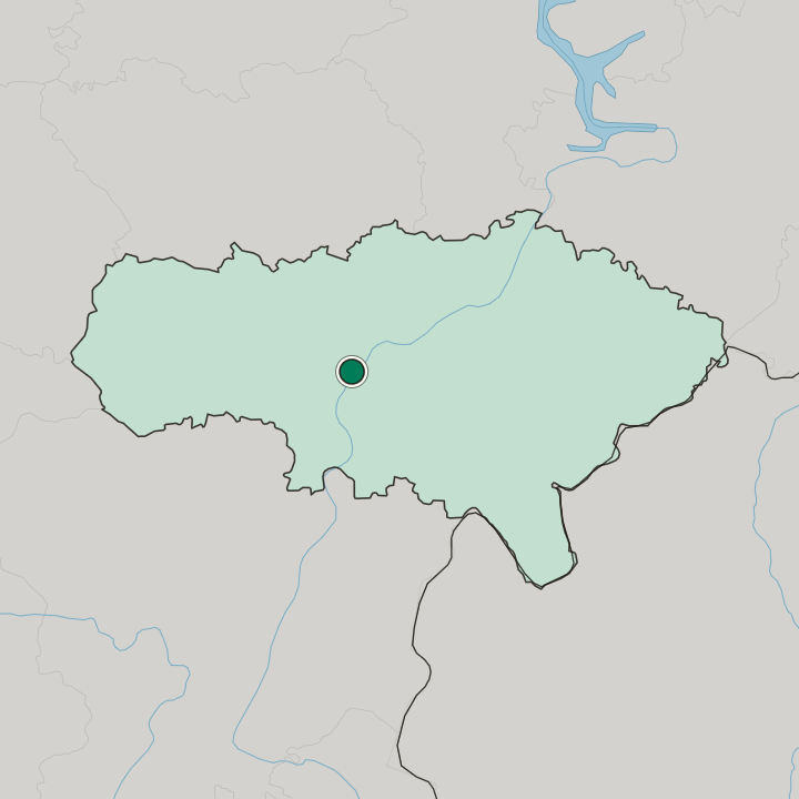 Map showing Saratov — In Saratovskaya Oblast