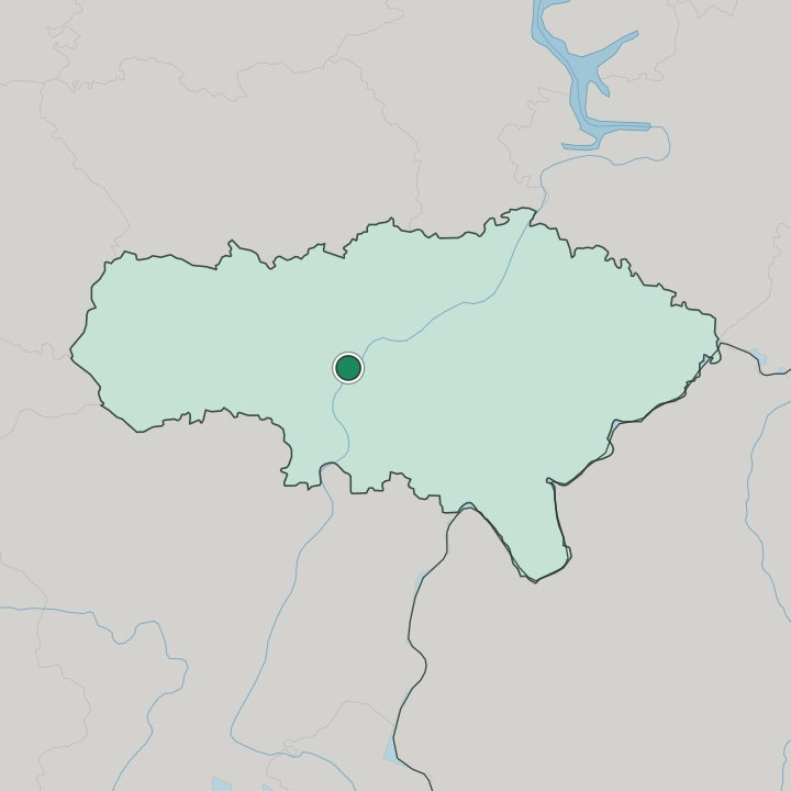 Map showing Saratov — In Saratovskaya Oblast