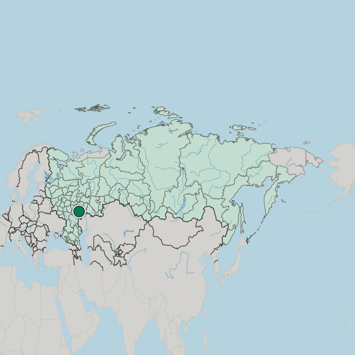 Map showing Vol’sk — In Russia