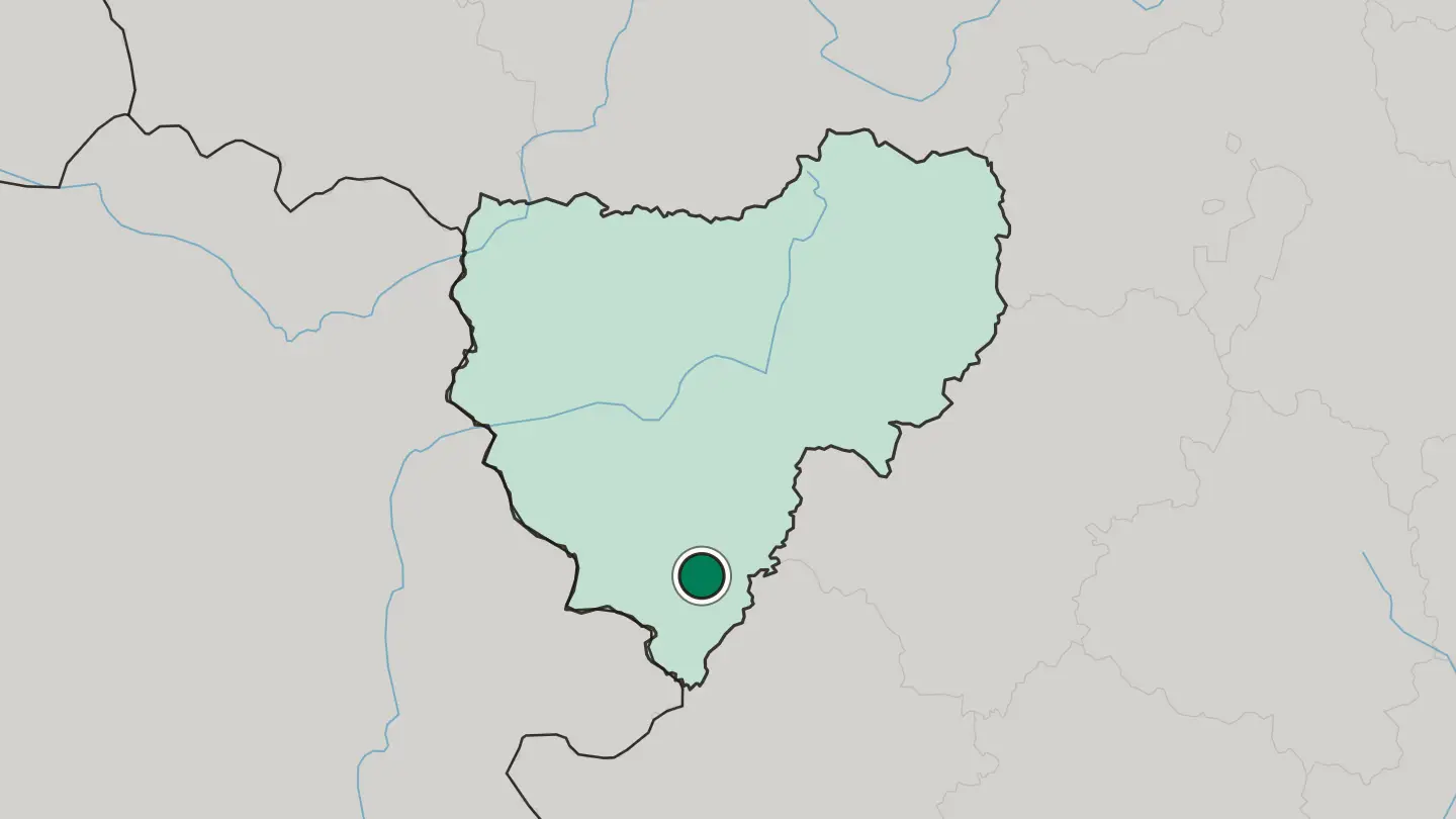 Map of Roslavl’ in Russia
