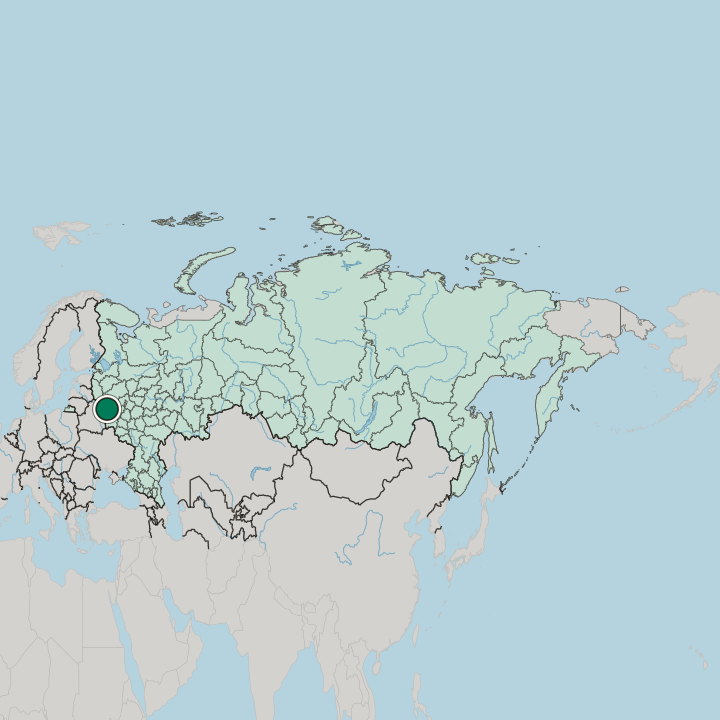 Map showing Smolensk — In Russia