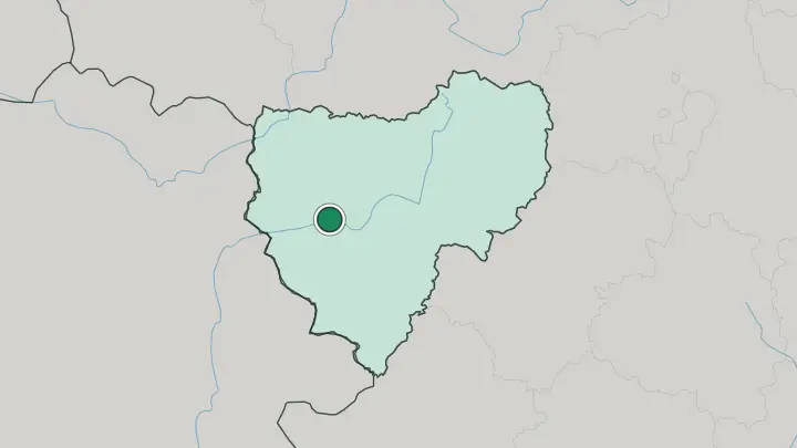 Map of Smolensk in Russia