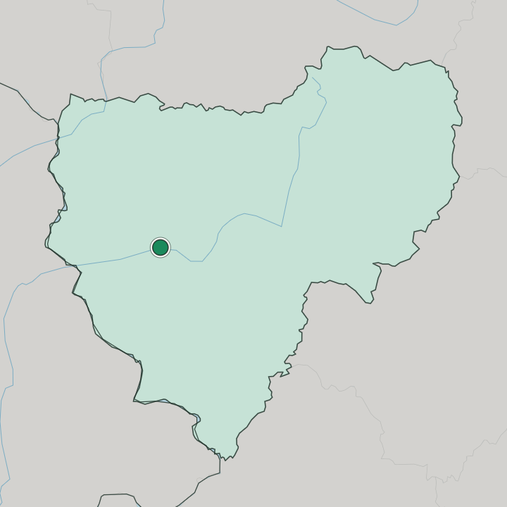 Map showing Smolensk — In Smolensk Oblast