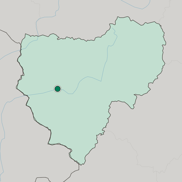 Map showing Smolensk — In Smolensk Oblast