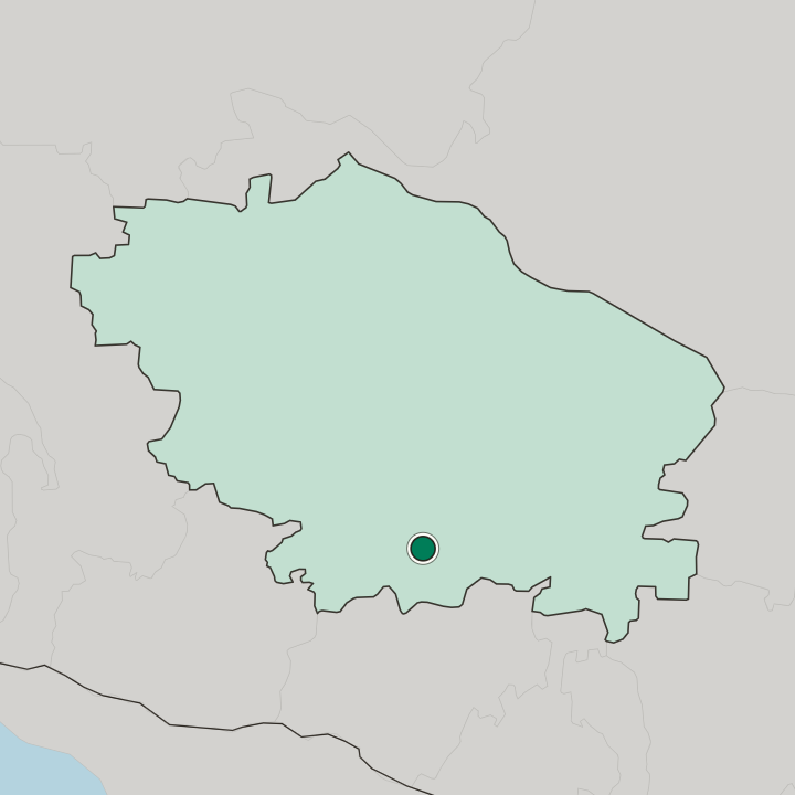 Map showing Georgiyevsk — In Stavropol Kray