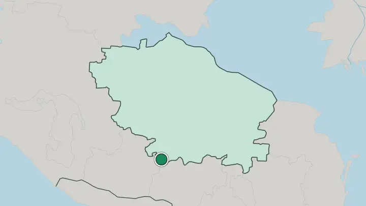 Map of Kislovodsk in Russia