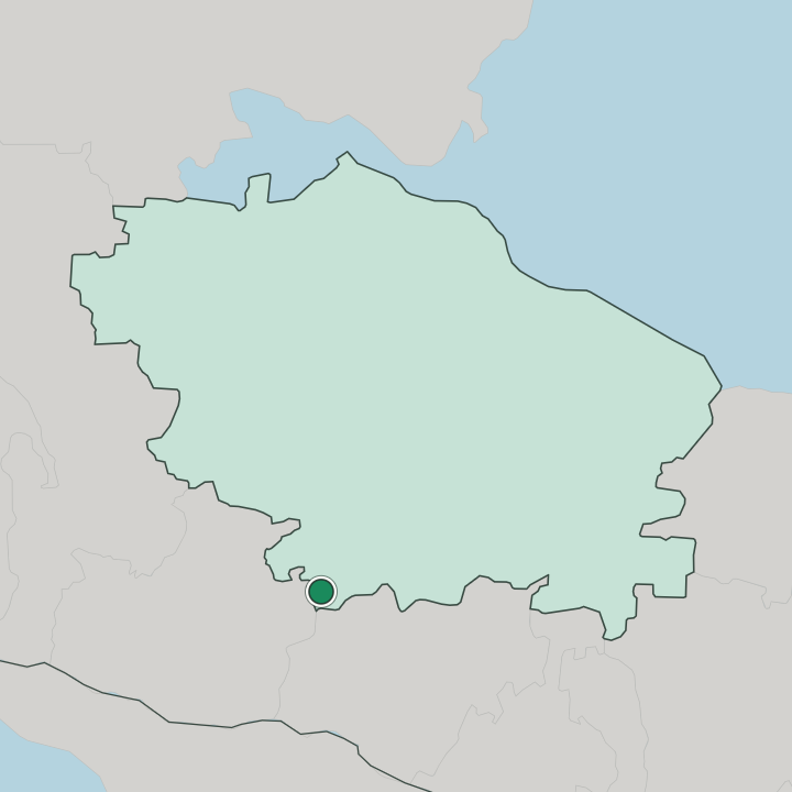 Map showing Kislovodsk — In Stavropol Kray