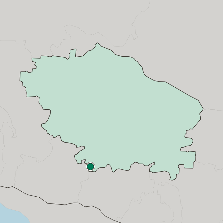 Map showing Kislovodsk — In Stavropol Kray