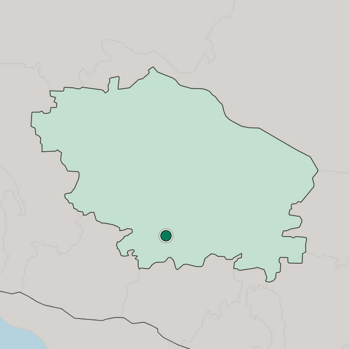 Map showing Mineralnye Vody — In Stavropol Kray