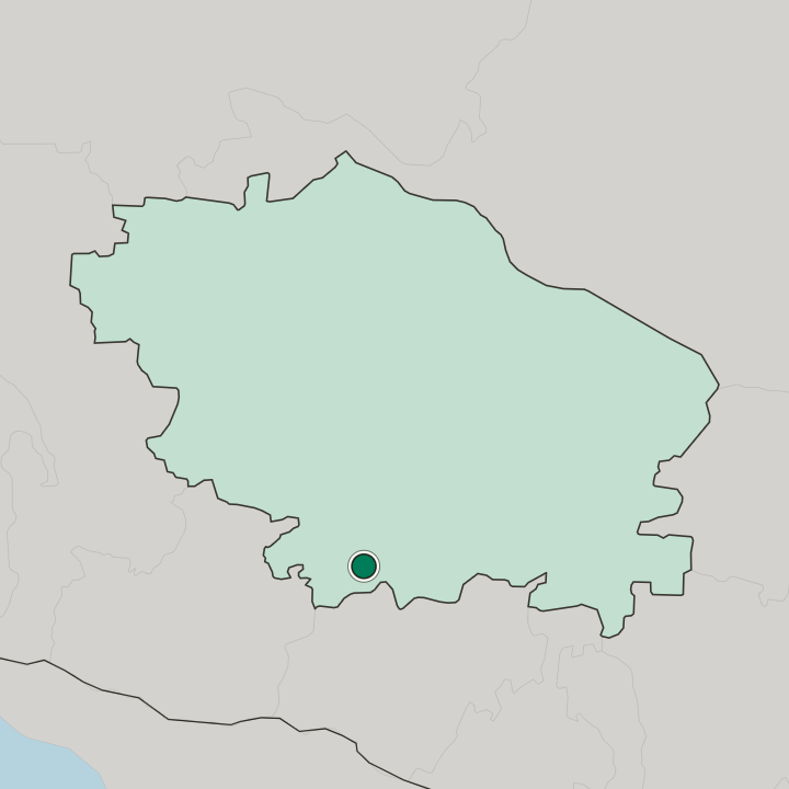 Map showing Pyatigorsk — In Stavropol Kray