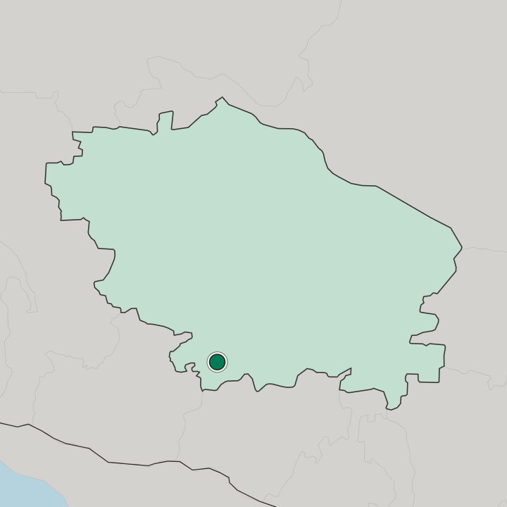 Map showing Yessentuki — In Stavropol Kray
