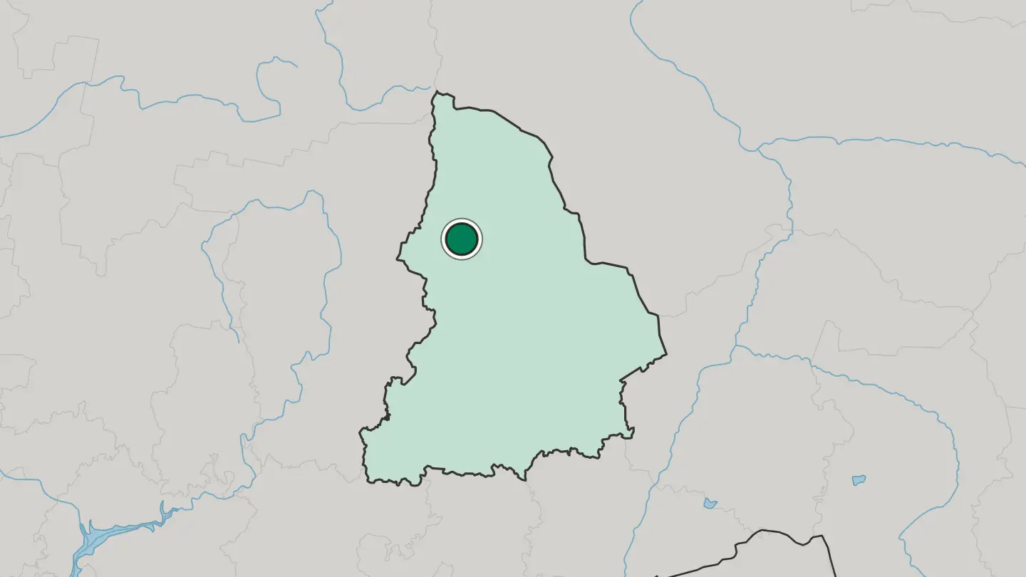 Map of Krasnoturinsk in Russia