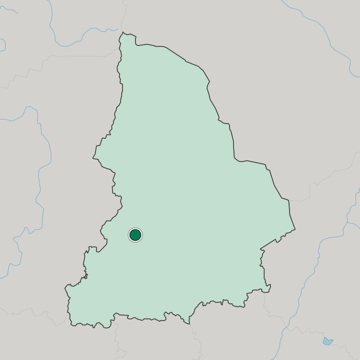 Map showing Nizhny Tagil — In Sverdlovsk Oblast