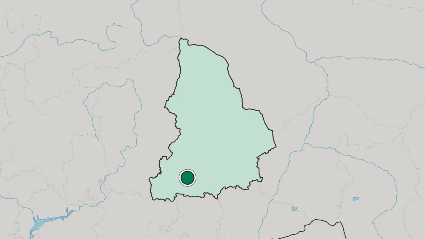 Map of Pervouralsk in Russia