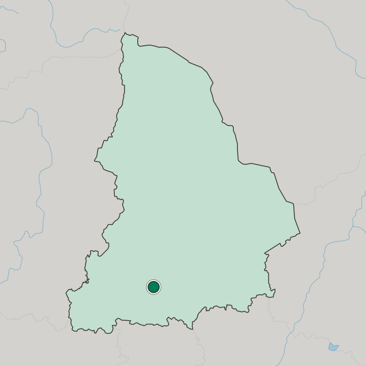 Map showing Verkhnyaya Pyshma — In Sverdlovsk Oblast