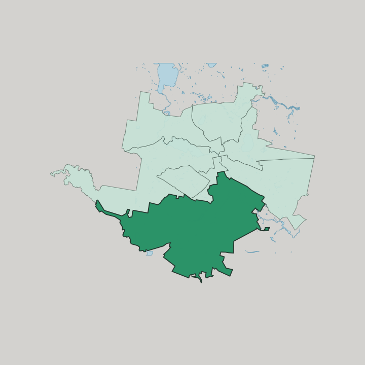 Map showing Chkalovski district — In Yekaterinburg