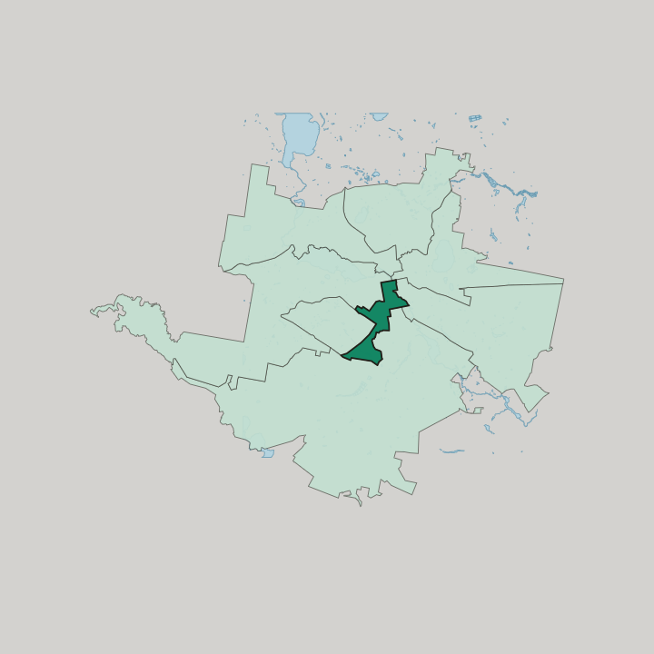 Map showing Leninski district — In Yekaterinburg