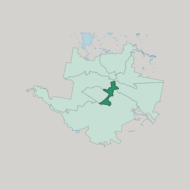 Map showing Leninski district — In Yekaterinburg