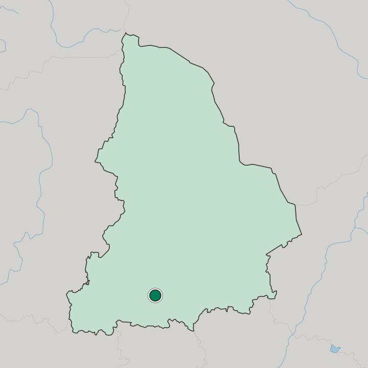 Map showing Chkalovski district — In Sverdlovsk Oblast