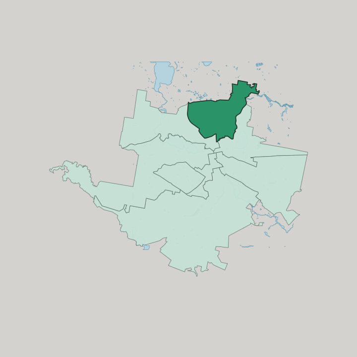 Map showing Ordzonikidsevski district — In Yekaterinburg