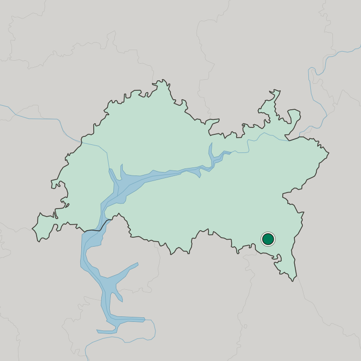 Map showing Bugulma — In Tatarstan