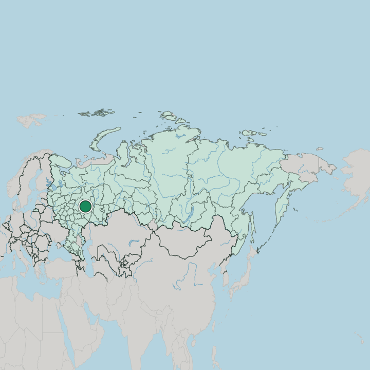 Map showing Sovetsky City District — In Russia