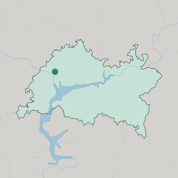 Map showing Sovetsky City District — In Tatarstan