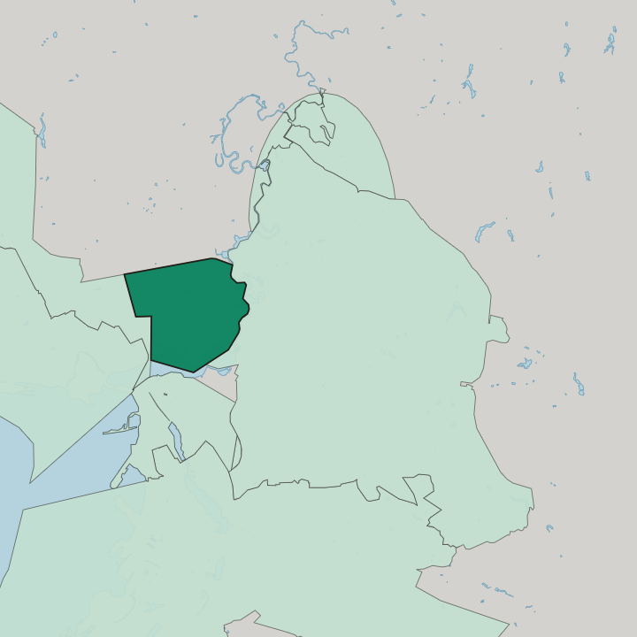 Map showing Yaña Sawin City District — In Kazan
