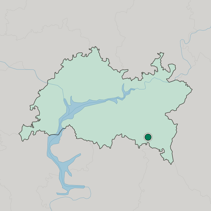 Map showing Leninogorsk — In Tatarstan