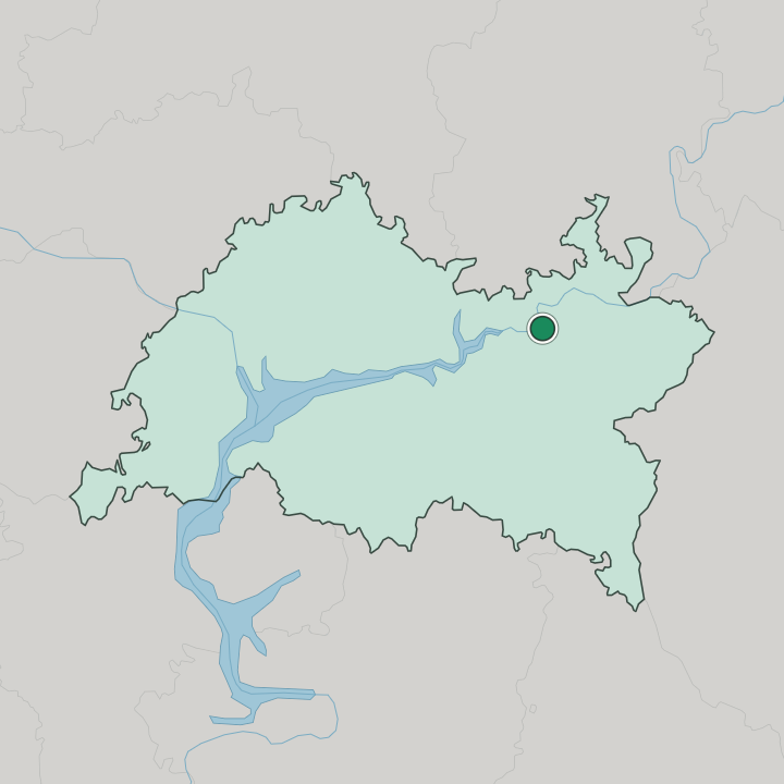 Map showing Naberezhnyye Chelny — In Tatarstan