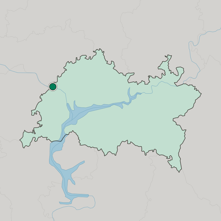 Map showing Zelenodolsk — In Tatarstan