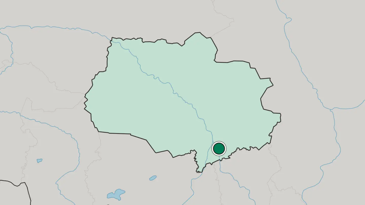 Map of Seversk in Russia