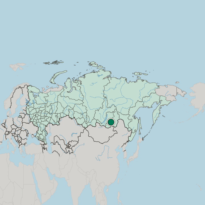 Map showing Chita — In Russia