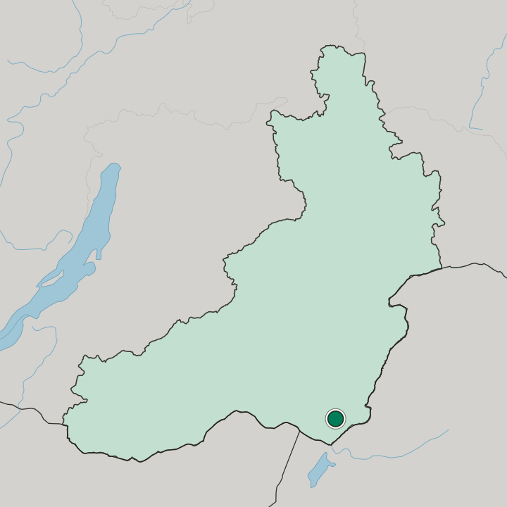 Map showing Krasnokamensk — In Transbaikal Territory