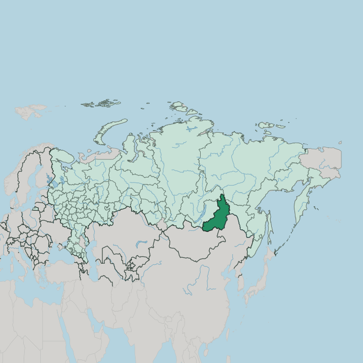 Map showing Transbaikal Territory — In Russia