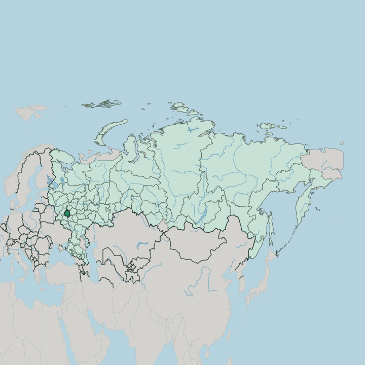 Map showing Tula Oblast — In Russia