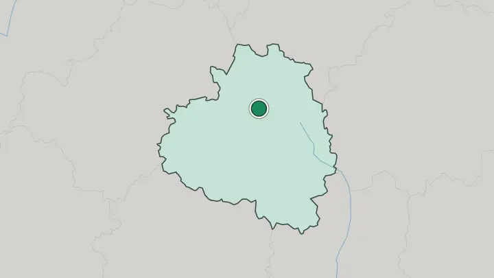 Map of Tula in Russia