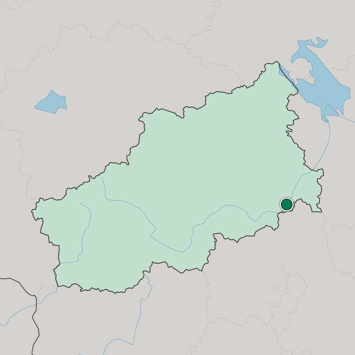 Map showing Kimry — In Tver Oblast