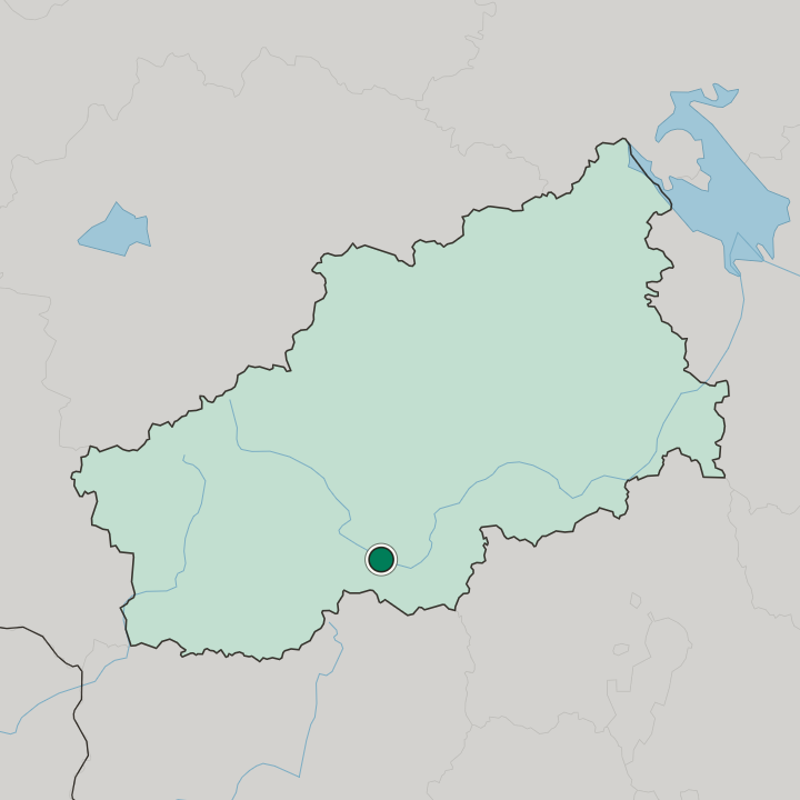Map showing Rzhev — In Tver Oblast